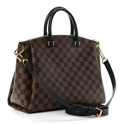 Louis Vuitton Damier Ebene Odeon Tote MM Black 3 of 10