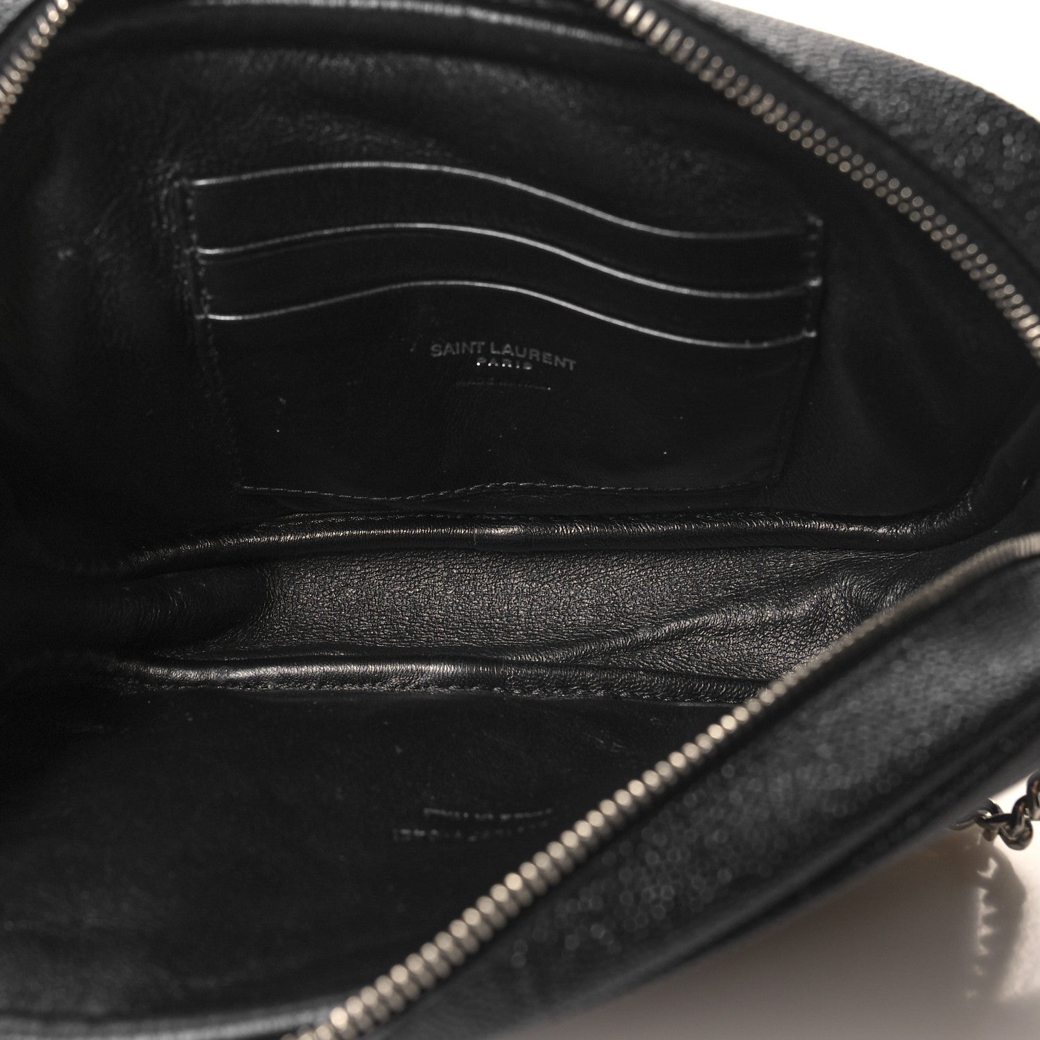 Saint Laurent Grain De Poudre Matelasse Monogram Mini Lou Camera Bag Black 5 of 11