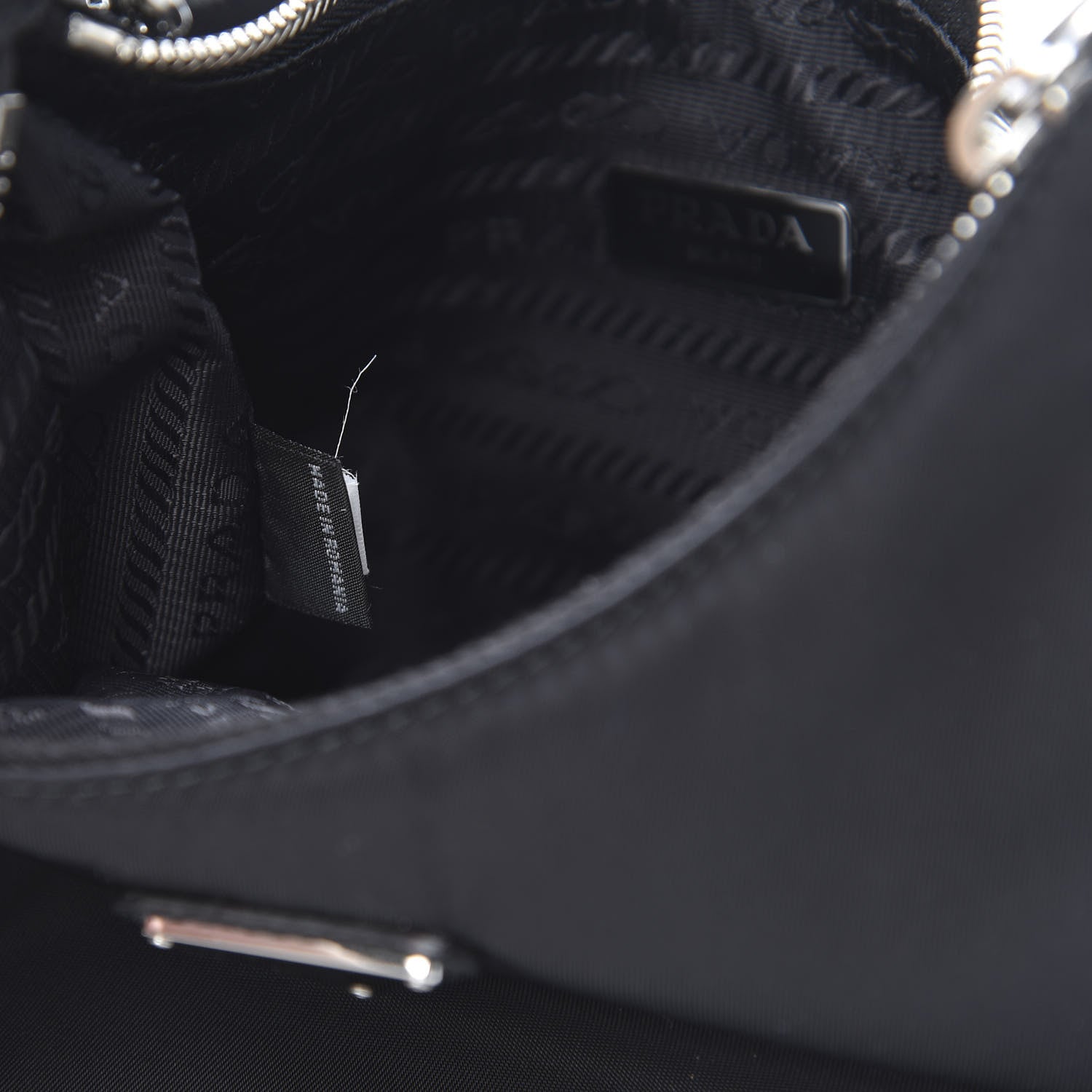 Prada Nylon Re-Edition 2005 Shoulder Bag Black 7 of 10