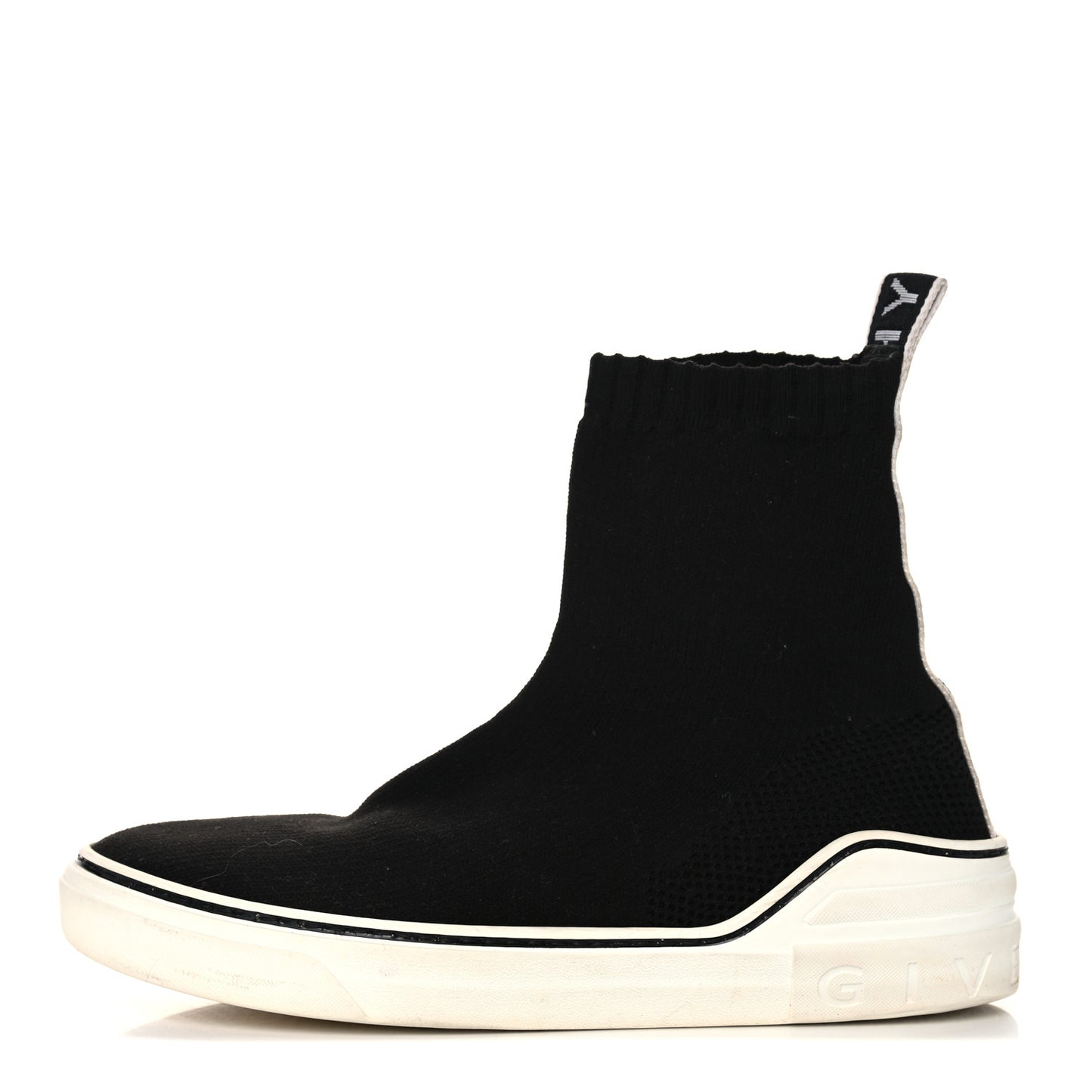 Technical Canvas Knit Womens George V Sock Sneakers 41 Black