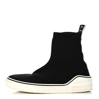 Givenchy Technical Canvas Knit Womens George V Sock Sneakers 41 Black 1 of 12