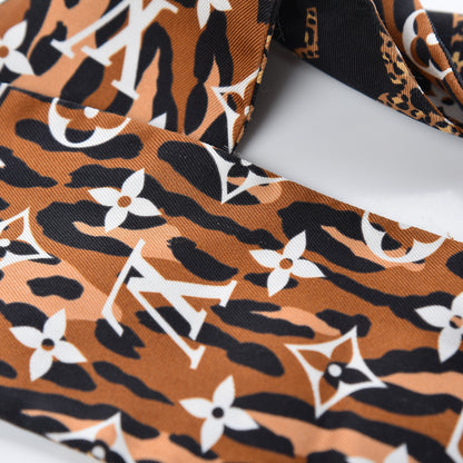 Louis Vuitton Silk Monogram Giant Jungle Bandeau Black 5 of 6