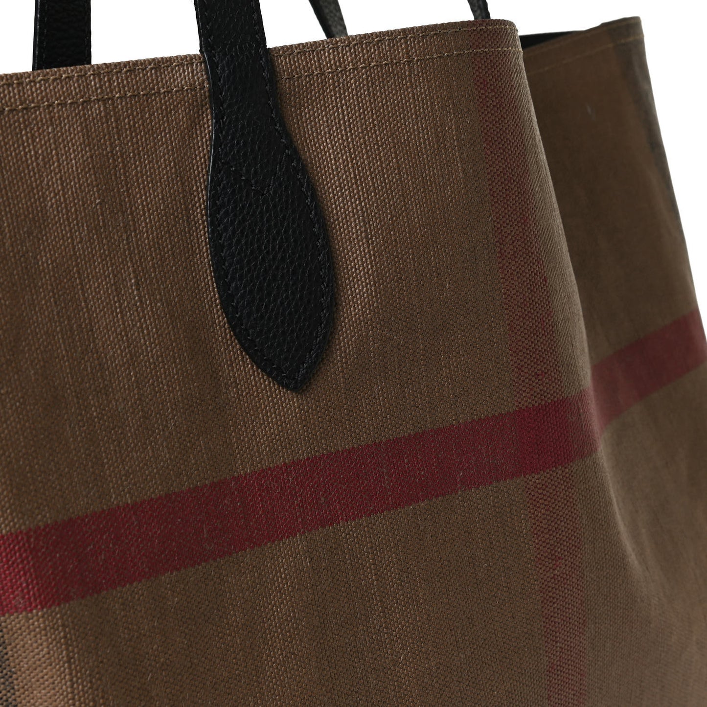 Coated Canvas Mega Check Medium Doodle Tote Black