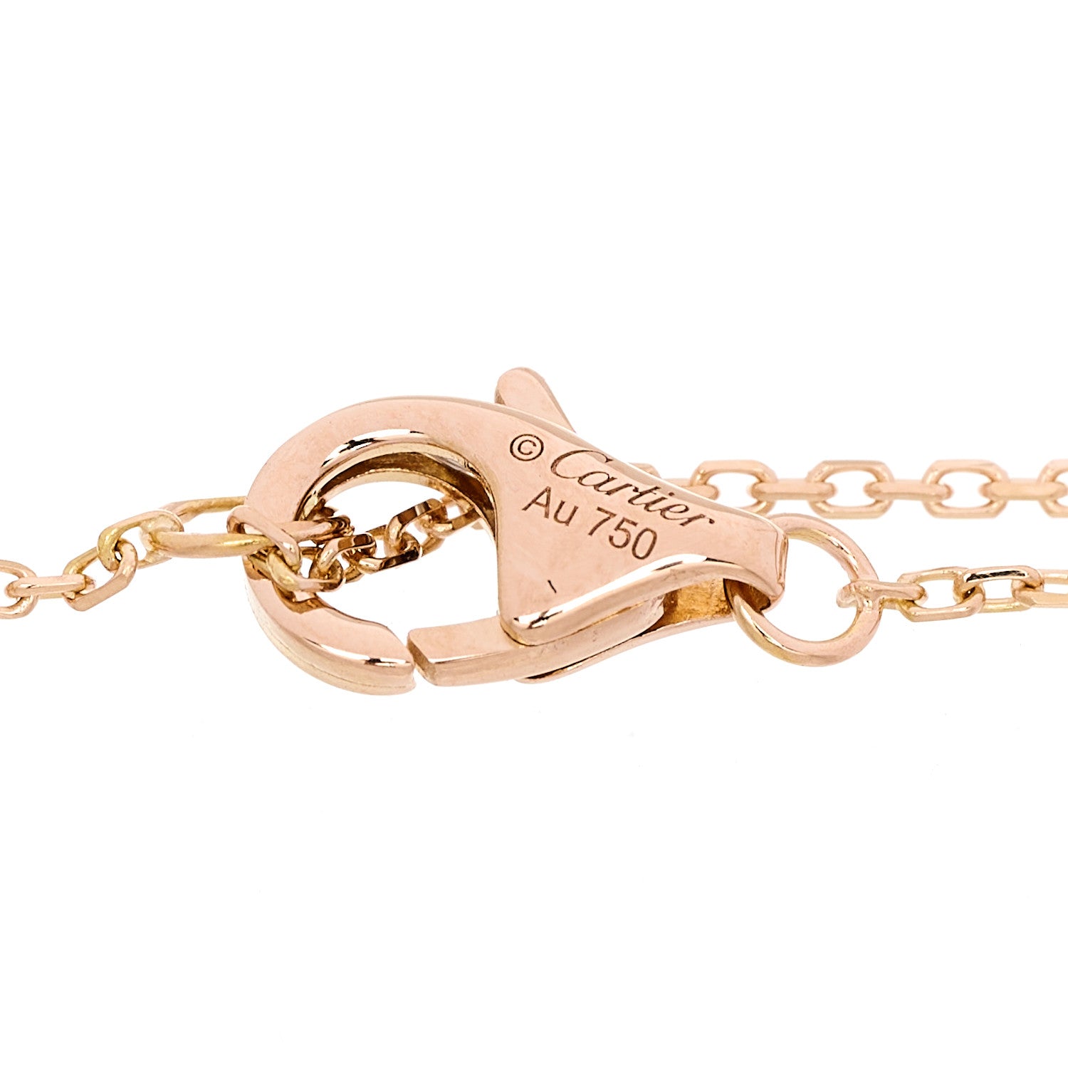 Cartier 18K Pink Yellow White Gold Trinity Bracelet 5 of 6