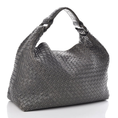 Bottega Veneta Nappa Intrecciato Sloane Hobo Ferro Gray 3 of 12