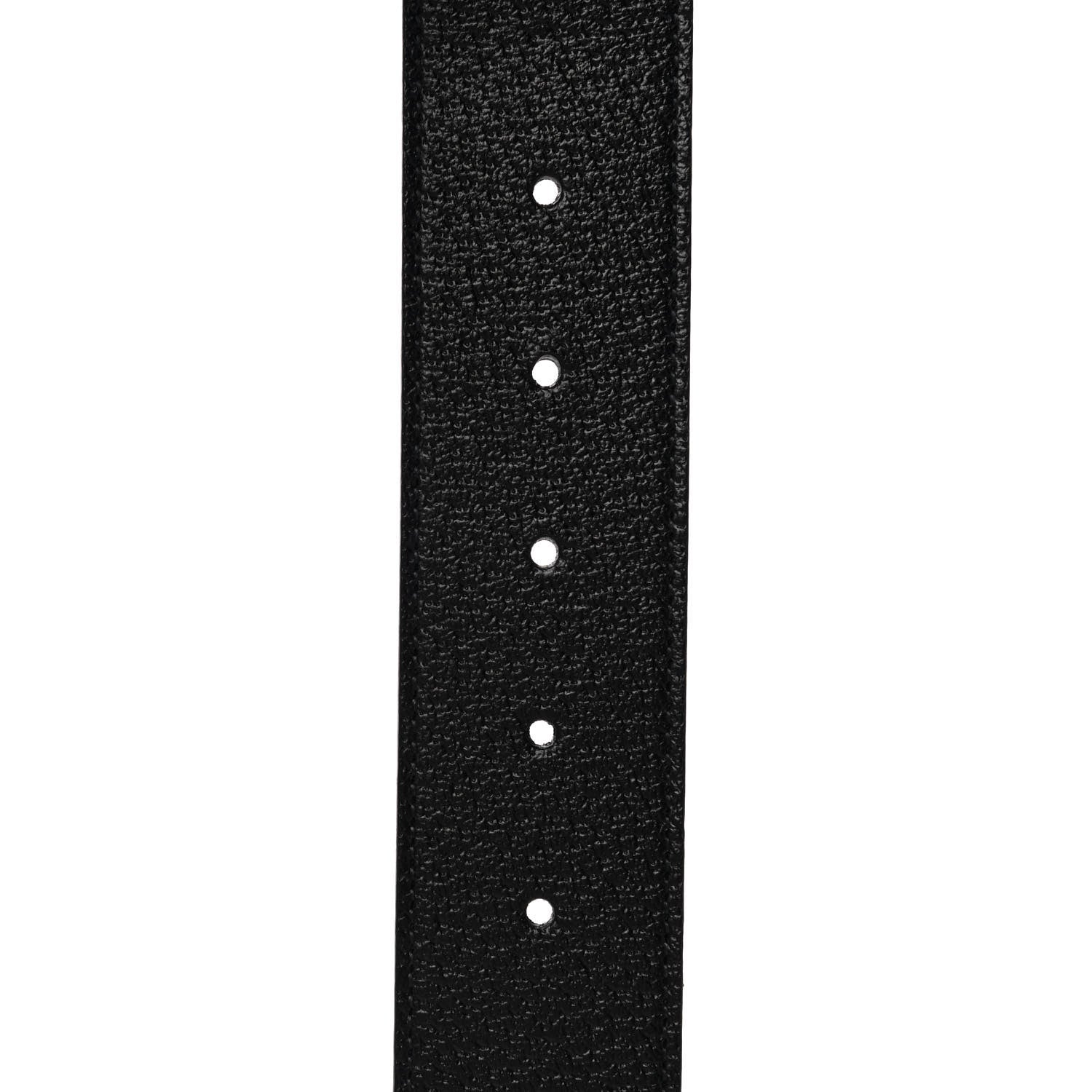 Gucci Textured Dollar Calfskin Nickel Double G 40mm Belt 95 38 Black 4 of 5