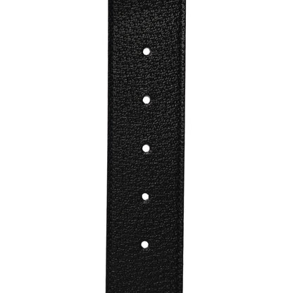 Gucci Textured Dollar Calfskin Nickel Double G 40mm Belt 95 38 Black 4 of 5