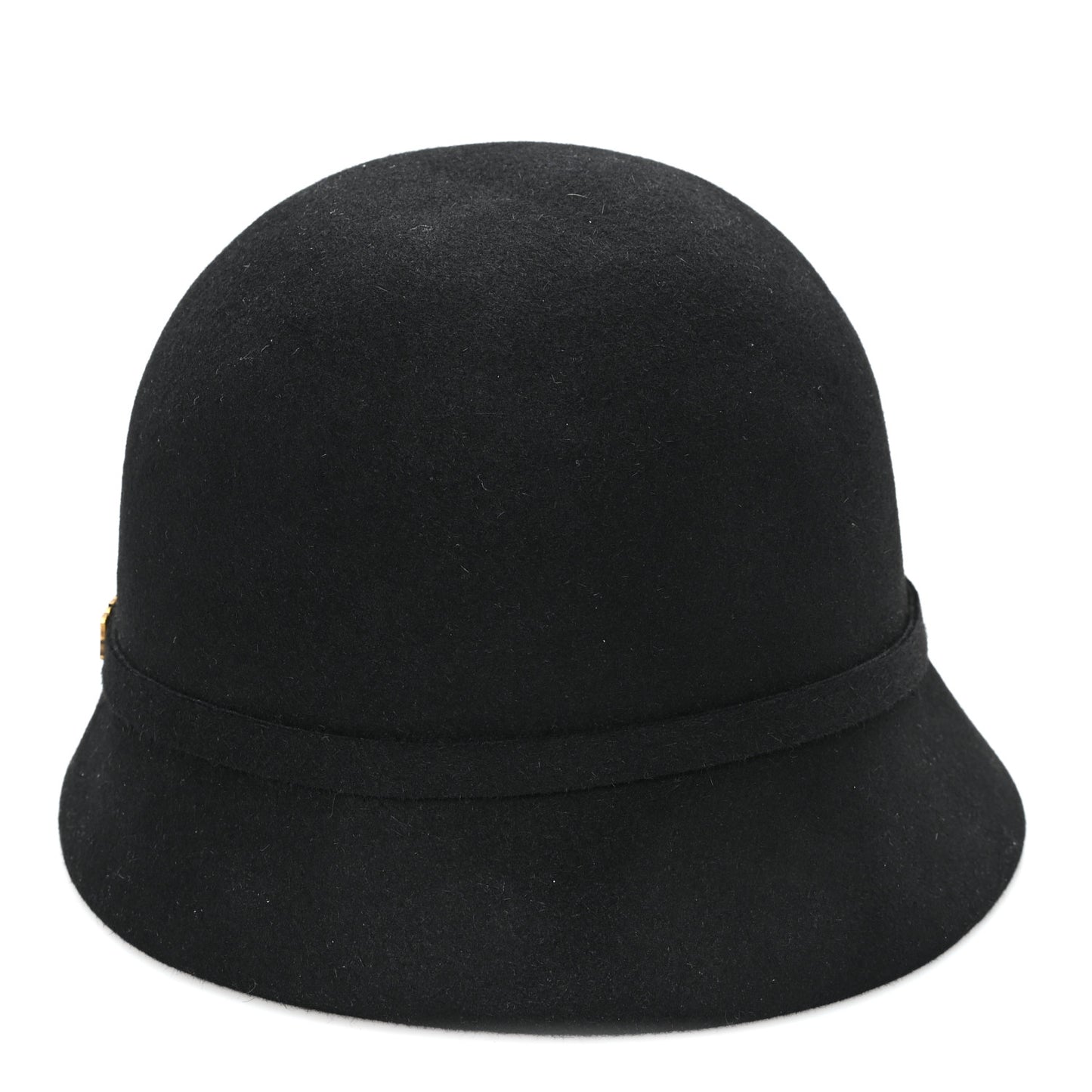 Wool Felt Tulip Hat 57 Black
