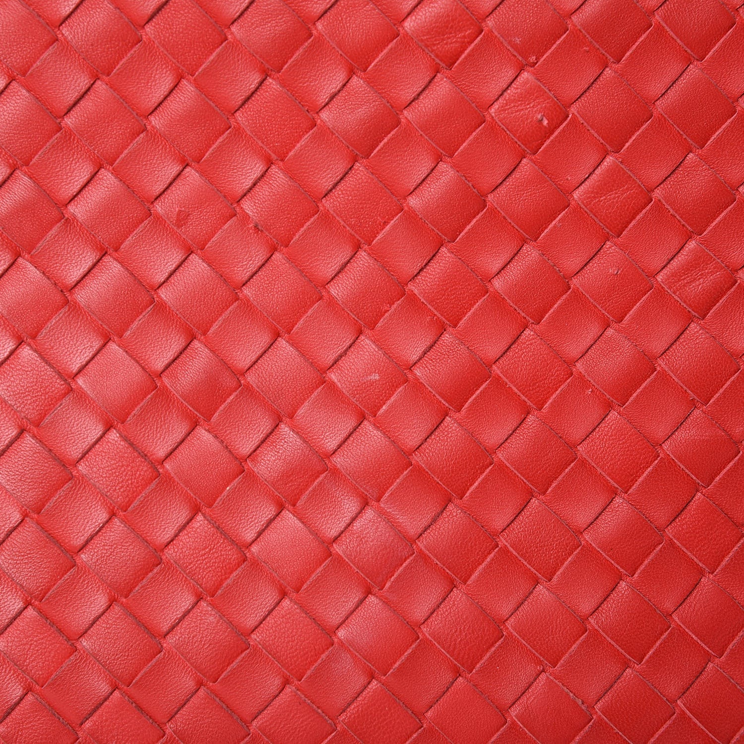 Bottega Veneta Nappa Intrecciato Double Handle Bucket Bag New Red 10 of 15