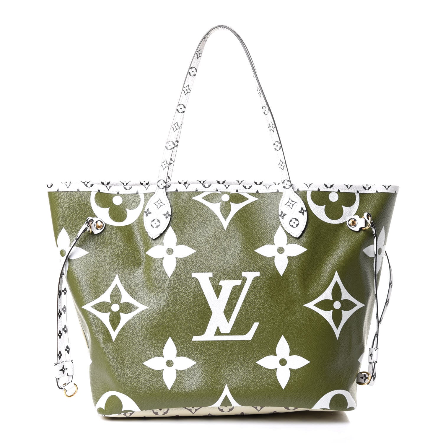 Louis Vuitton Monogram Giant Neverfull MM Kaki 3 of 15