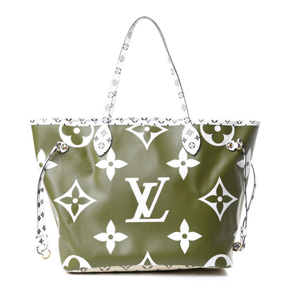 Louis Vuitton Monogram Giant Neverfull MM Kaki 3 of 15