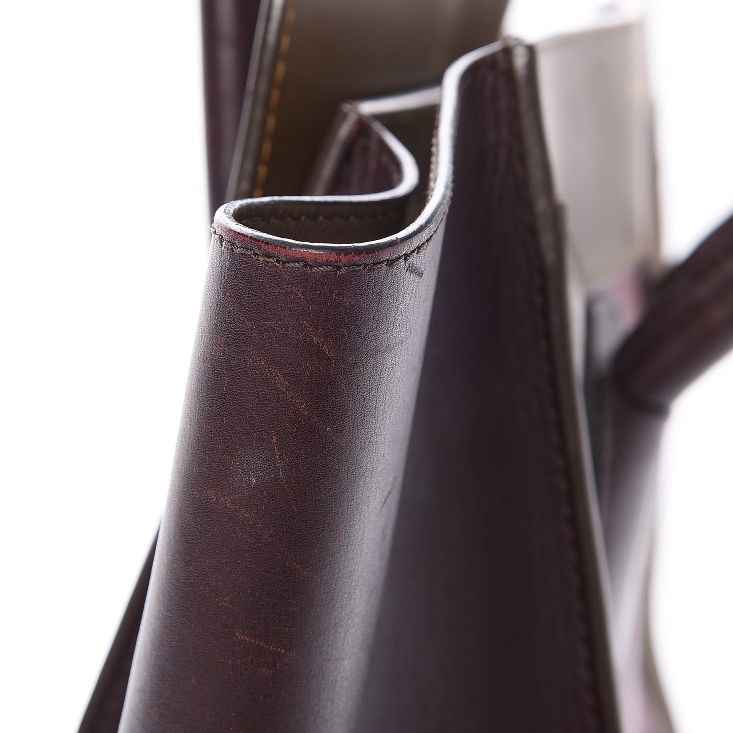 Smooth Calfskin Mini Tri-Color Luggage Rust