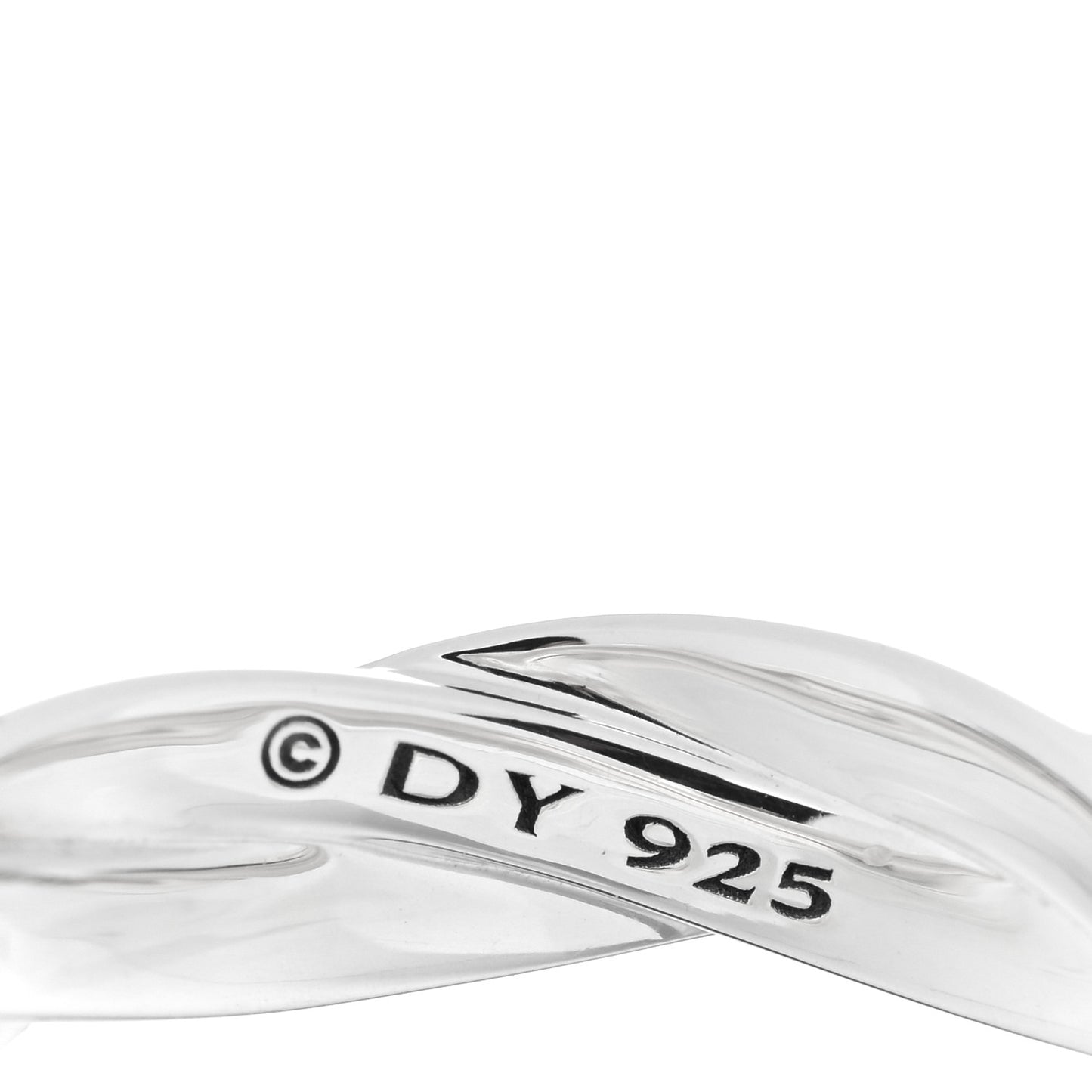 Sterling Silver 6mm DY Helios Band Ring 63 10.25