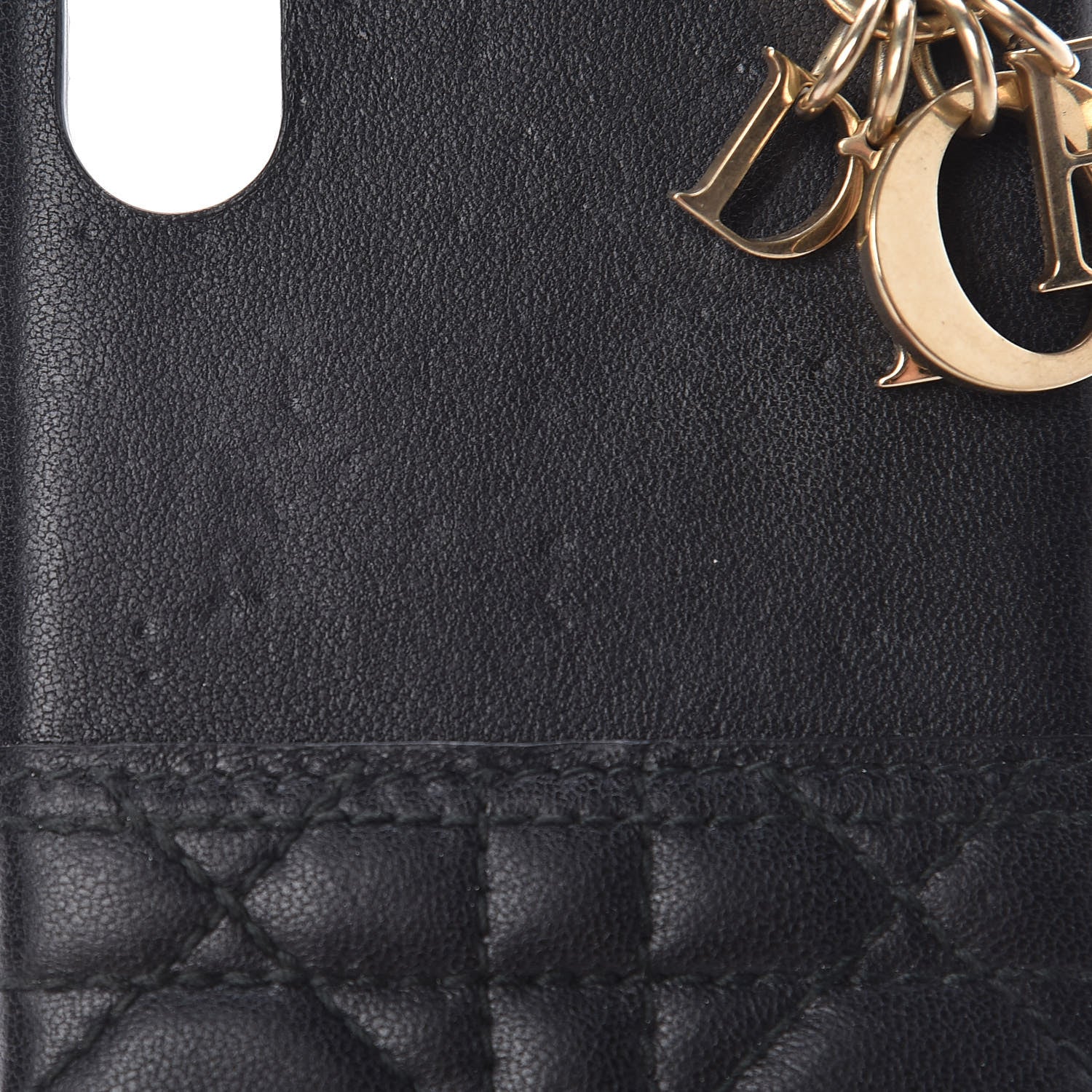 Christian Dior Lambskin Cannage Lady Dior Tech iPhone X XS Case Black 7 of 9