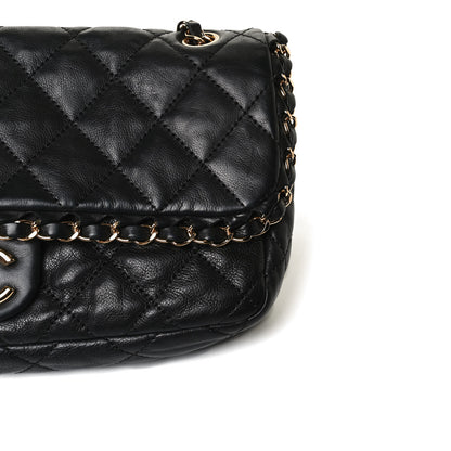Chanel Calfskin Quilted Medium Chain Me Flap Black 13 of 16