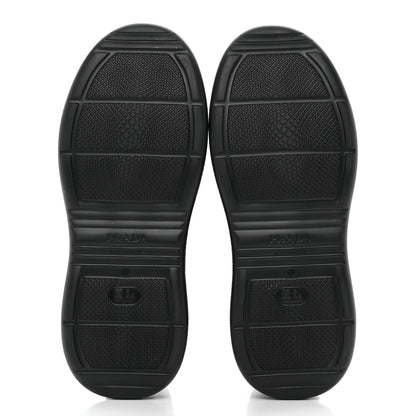 Prada Soft Mellow Rubber Triangle Logo Embossed Womens 25mm Booties 41 Black 5 of 12