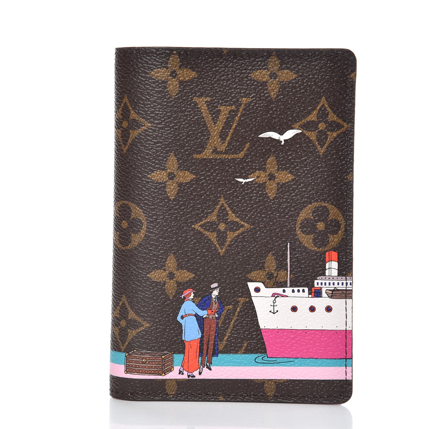 Monogram 2016 Christmas Animation Passport Cover Rose Ballerine