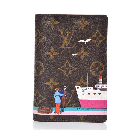 Louis Vuitton Monogram 2016 Christmas Animation Passport Cover Rose Ballerine 1 of 8