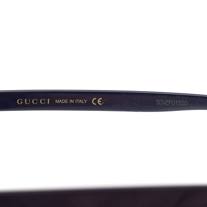 Gucci Acetate Crystal Oversize Sunglasses GG0148S Blue 6 of 8