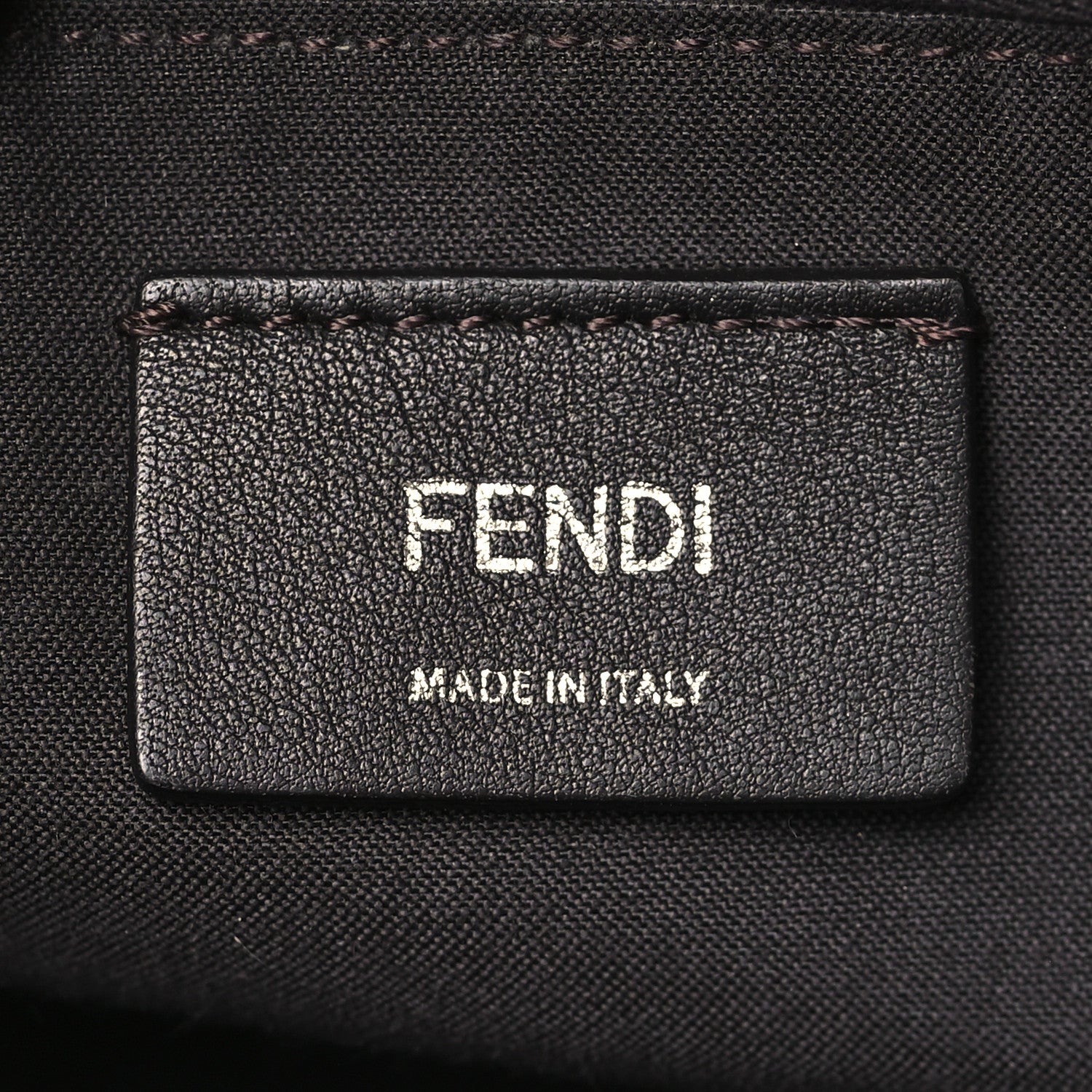 Fendi Vitello Dolce Bi-Color FF 1974 Embossed Medium By The Way Boston Bag Maya Black 6 of 9