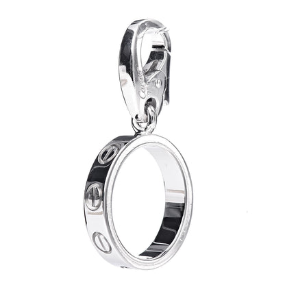 Cartier 18K White Gold LOVE Ring Charm 4 of 4