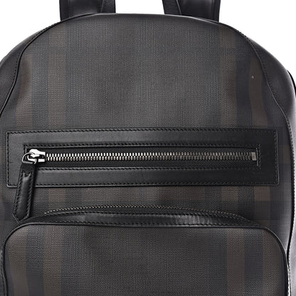 Burberry Smoked Check Backpack Black Brown 11 of 16