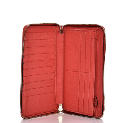 Gucci Pebbled Calfskin Soho Zip Around Wallet Coral 5 of 12