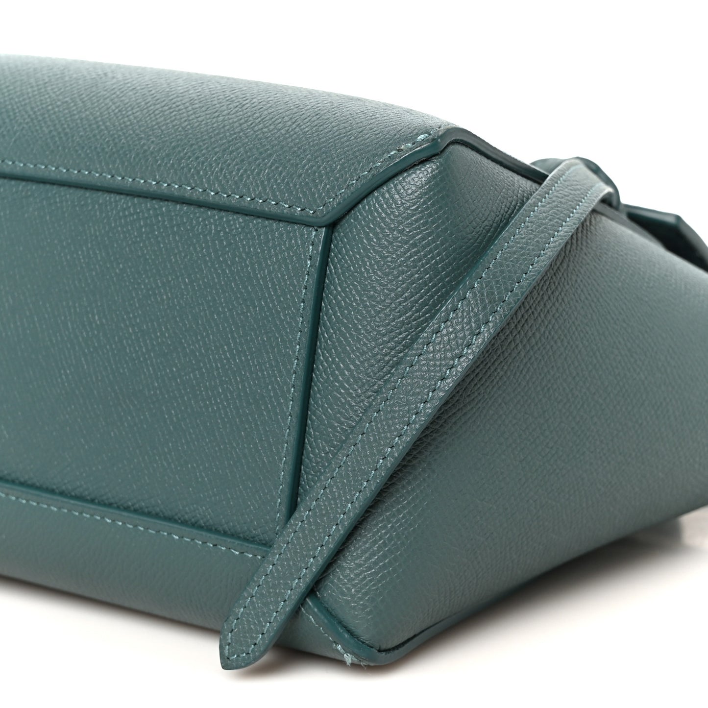 Grained Calfskin Nano Belt Bag Celadon