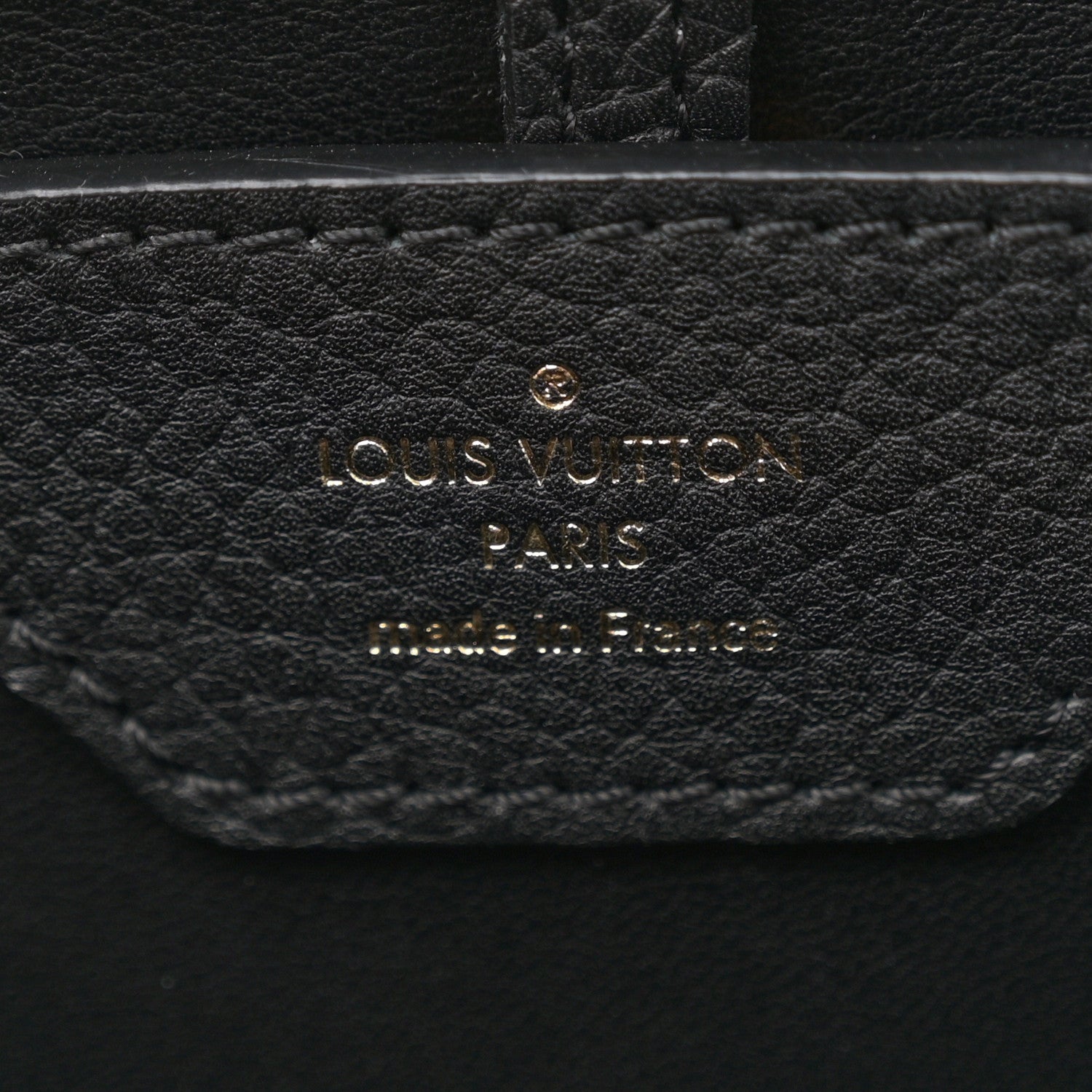 Louis Vuitton Taurillon Metallic Flowers Capucines PM Black 6 of 11