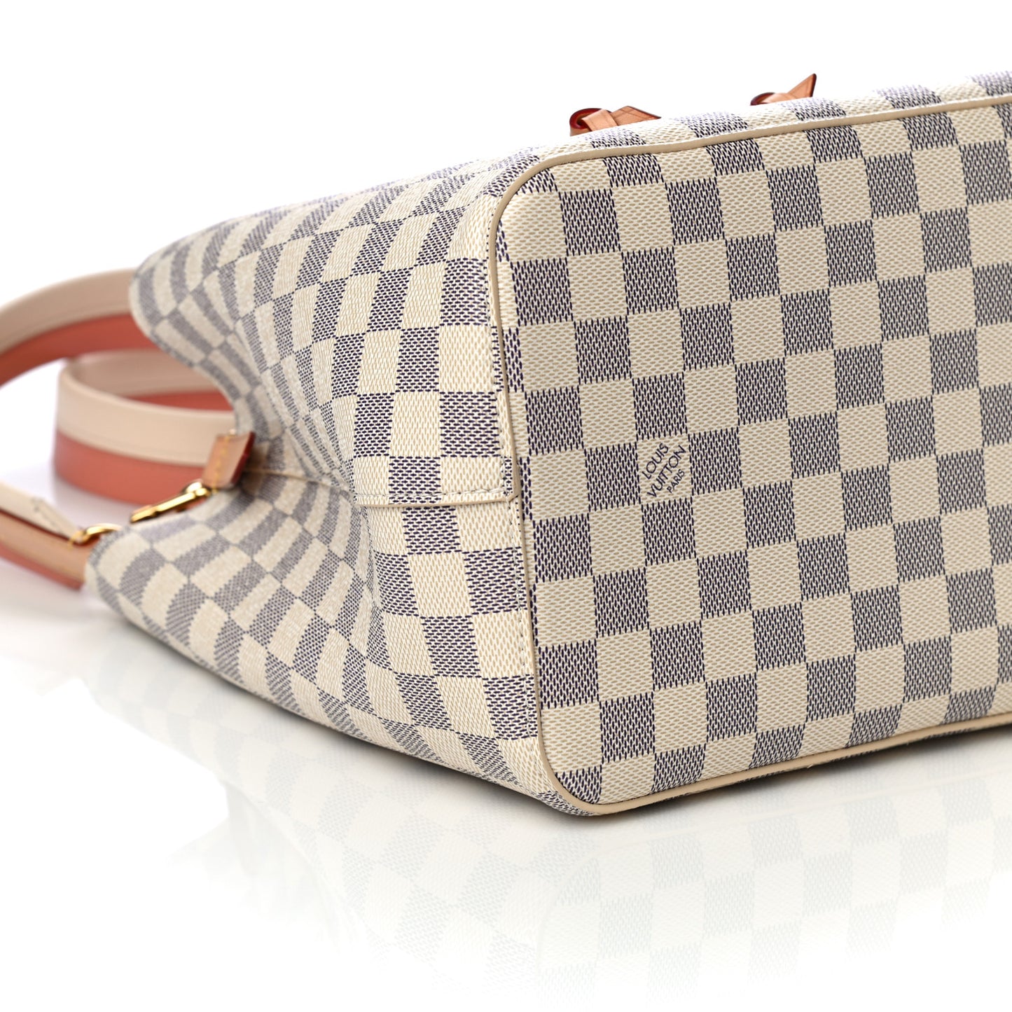 Damier Azur Braided Neonoe MM Peach Cream