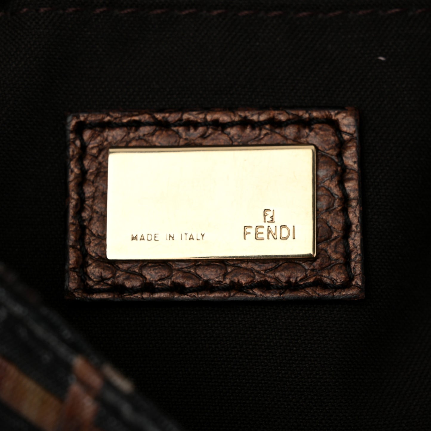 Zucca Vitello Lizard Embossed Small Chef Shoulder Bag Multicolor