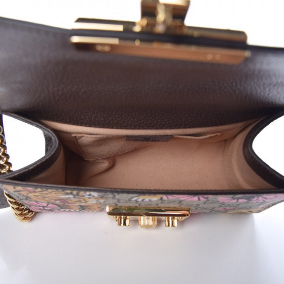 Gucci GG Supreme Monogram Bengal Small Padlock Shoulder Bag Beige Pink 5 of 8