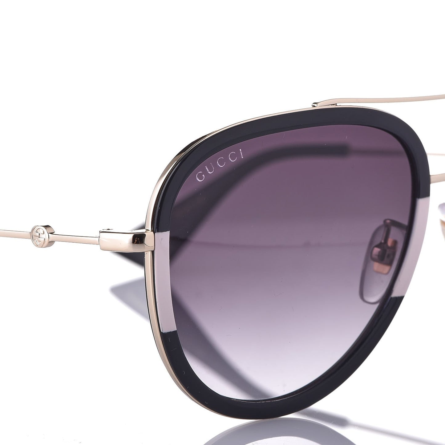 Web Aviator Sunglasses GG0062S Black White