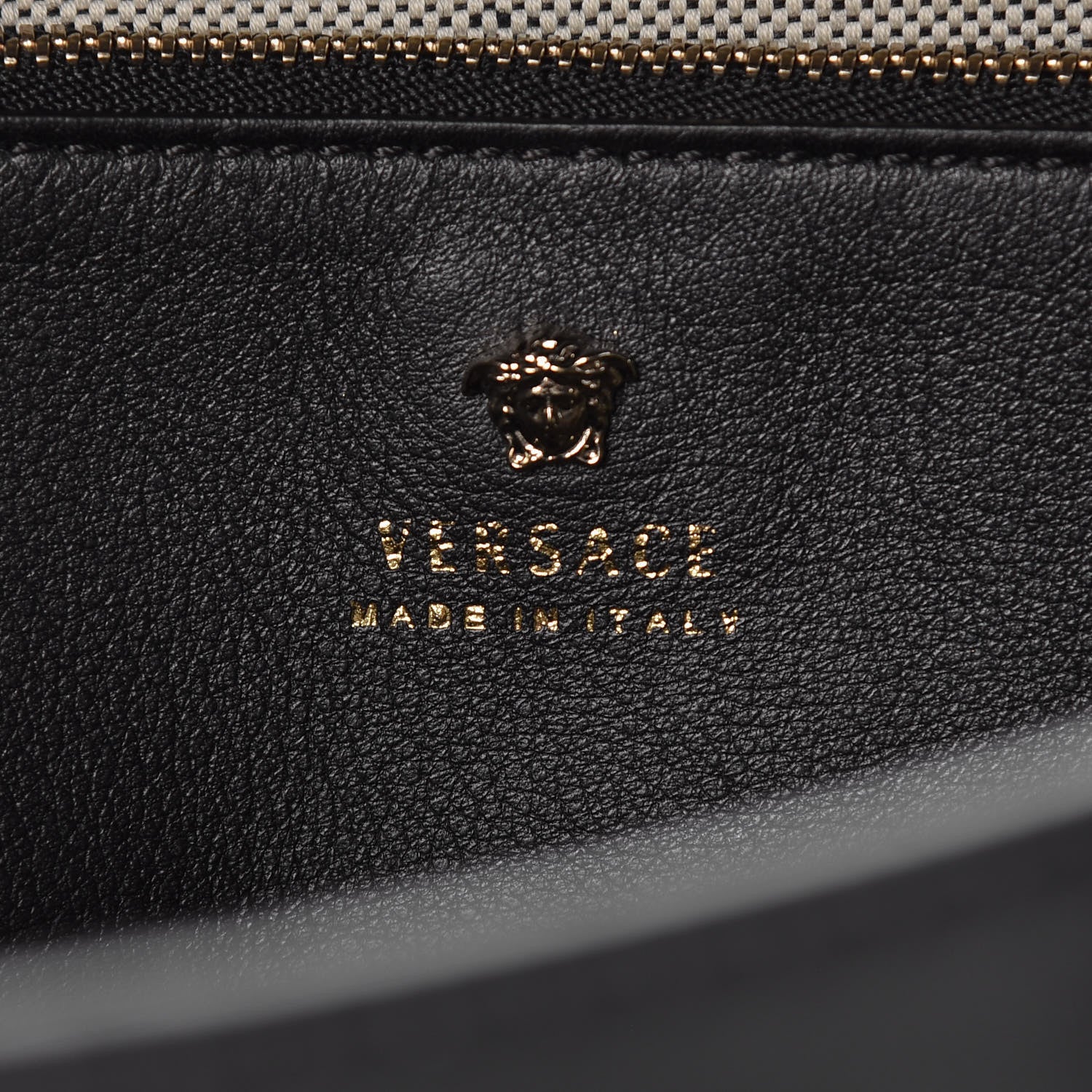 Versace Calfskin Medium Palazzo Empire Bag Black 8 of 10