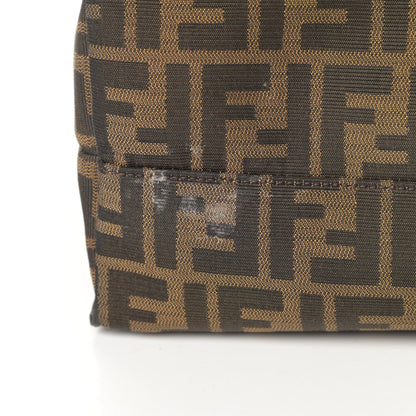 Fendi Zucca Vitello Artic Special Shopping Tote Tobacco Castagna 13 of 16