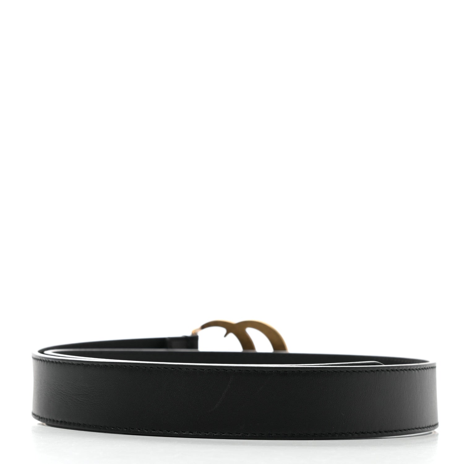 Gucci Calfskin Double G 30mm Belt 80 32 Black 2 of 6