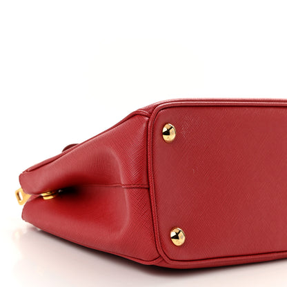 Prada Saffiano Small Galleria Double Zip Tote Fuoco 8 of 10