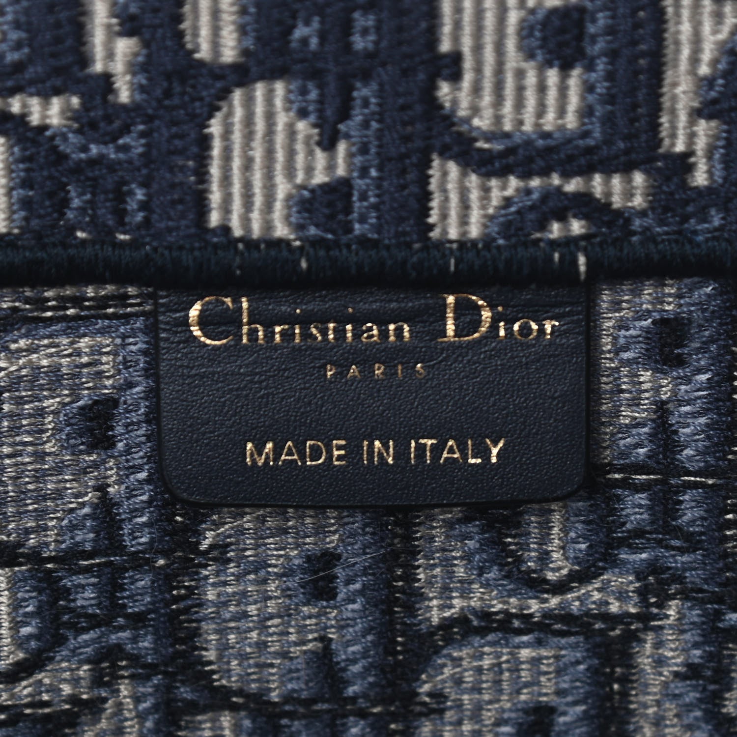 Christian Dior Oblique Book Tote Blue Multicolor 6 of 9