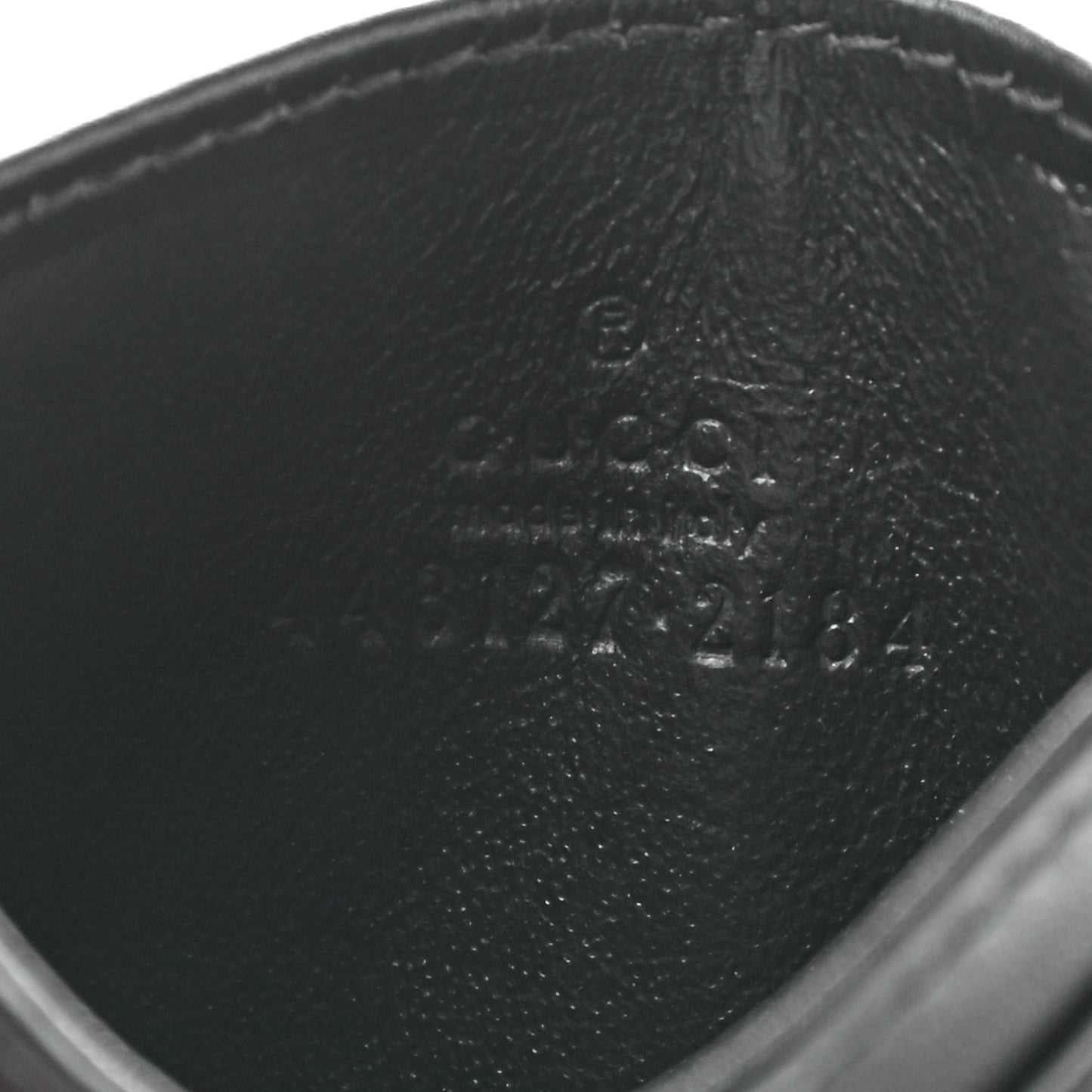 Calfskin Matelasse GG Marmont Card Holder Black