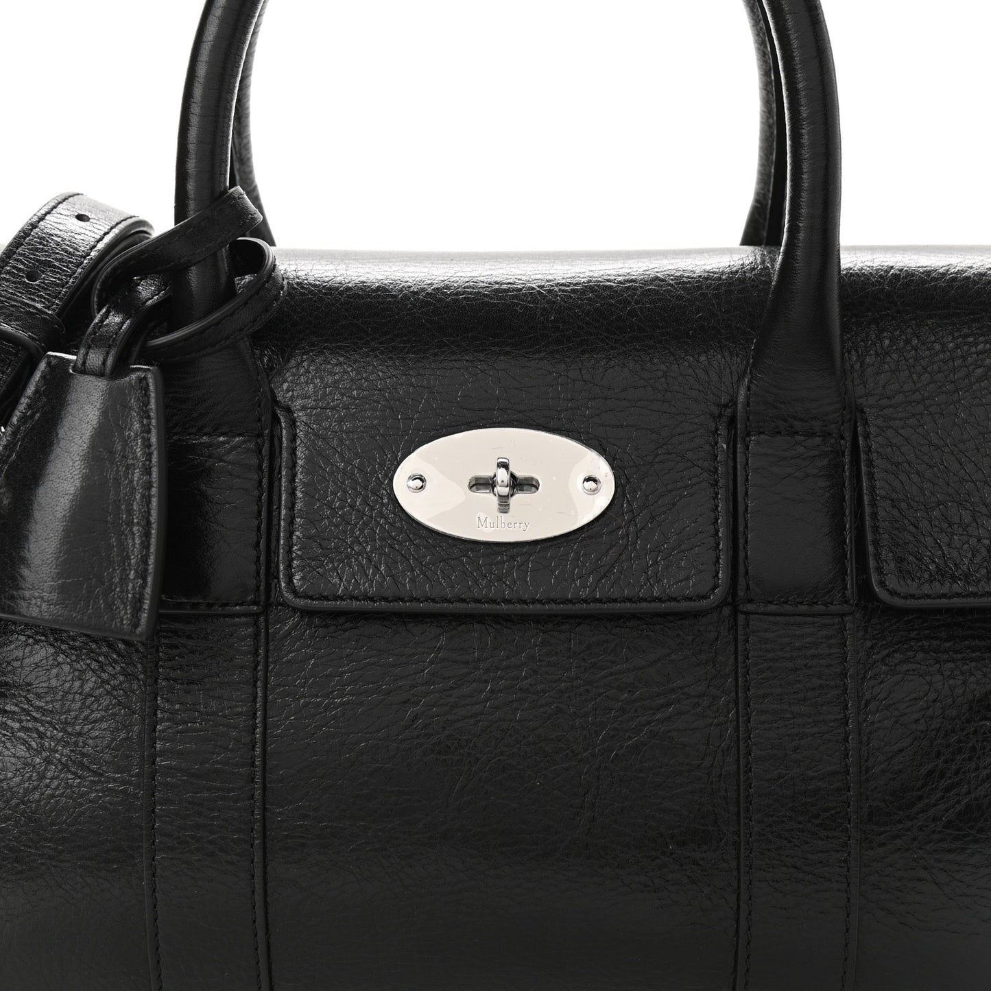 Soft Shine Calfskin Small Bayswater Black