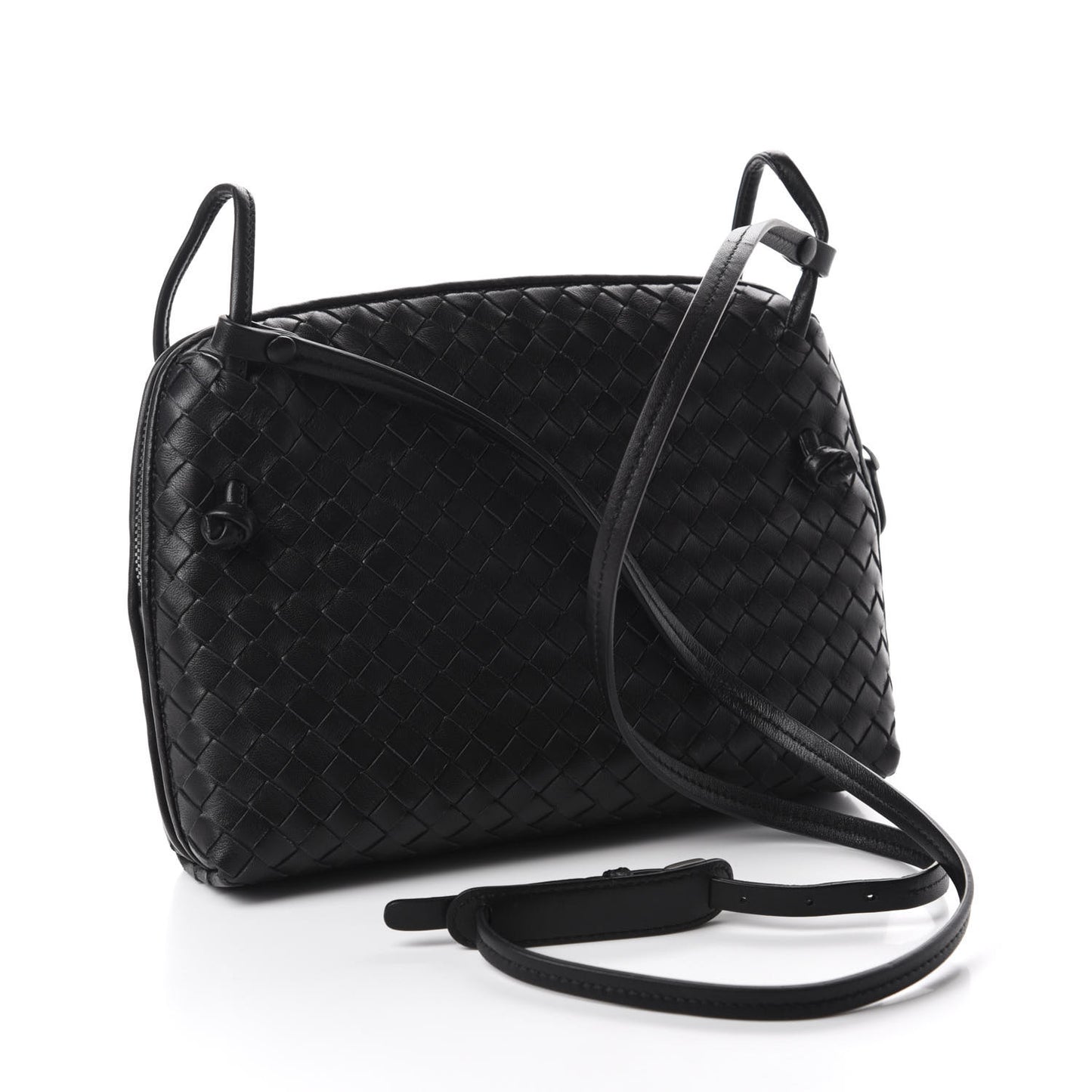 Nappa Intrecciato Nodini Bag Black