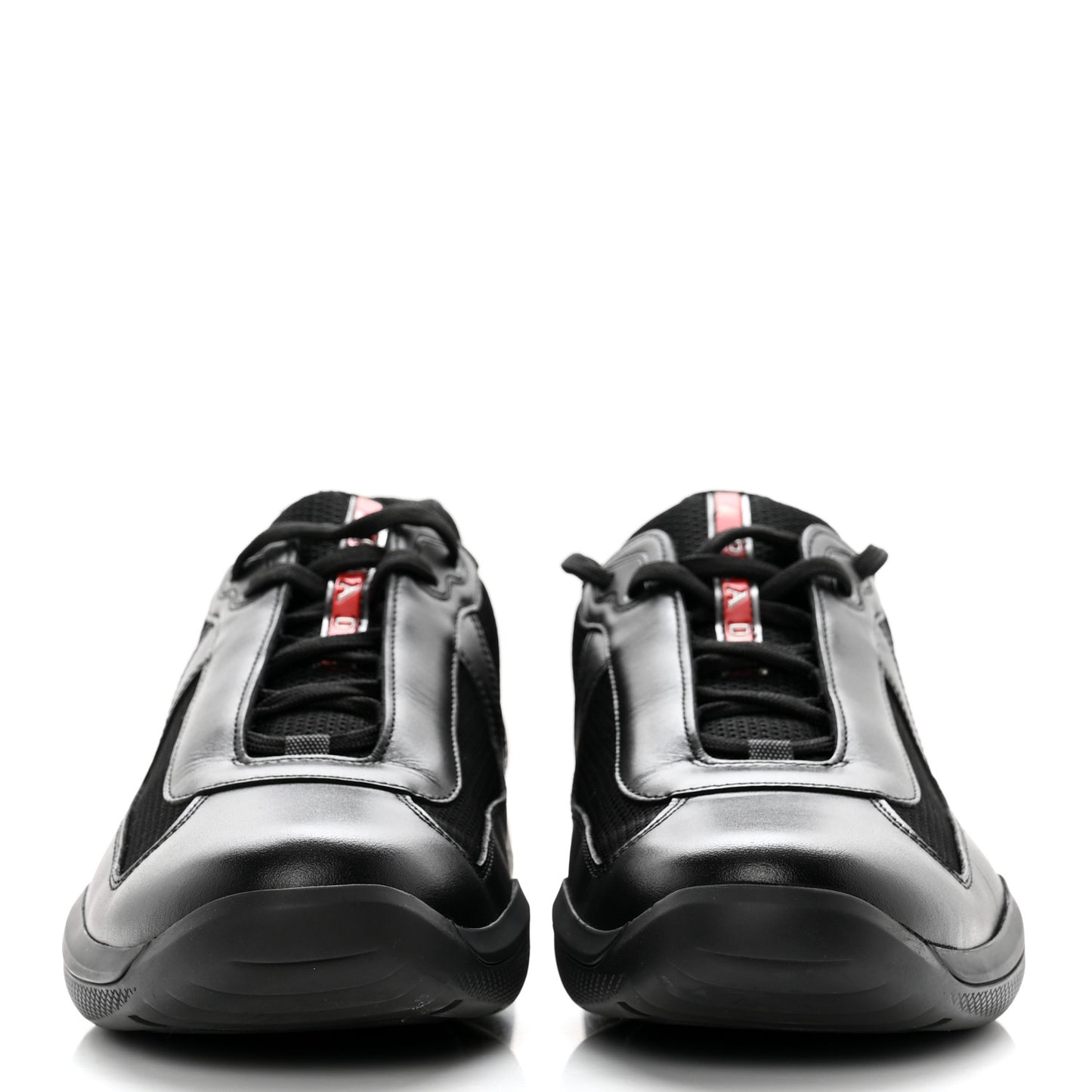 Calfskin Mesh Neoprene America’s Cup Sneakers 9 Black