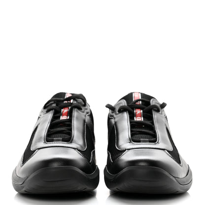 Prada Calfskin Mesh Neoprene America’s Cup Sneakers 9 Black 2 of 13