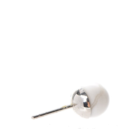 Christian Dior Palladium Mise En Dior Tribal Earrings White 5 of 6