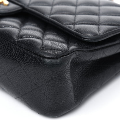 Chanel Caviar Quilted Medium Double Flap Black 25 of 39