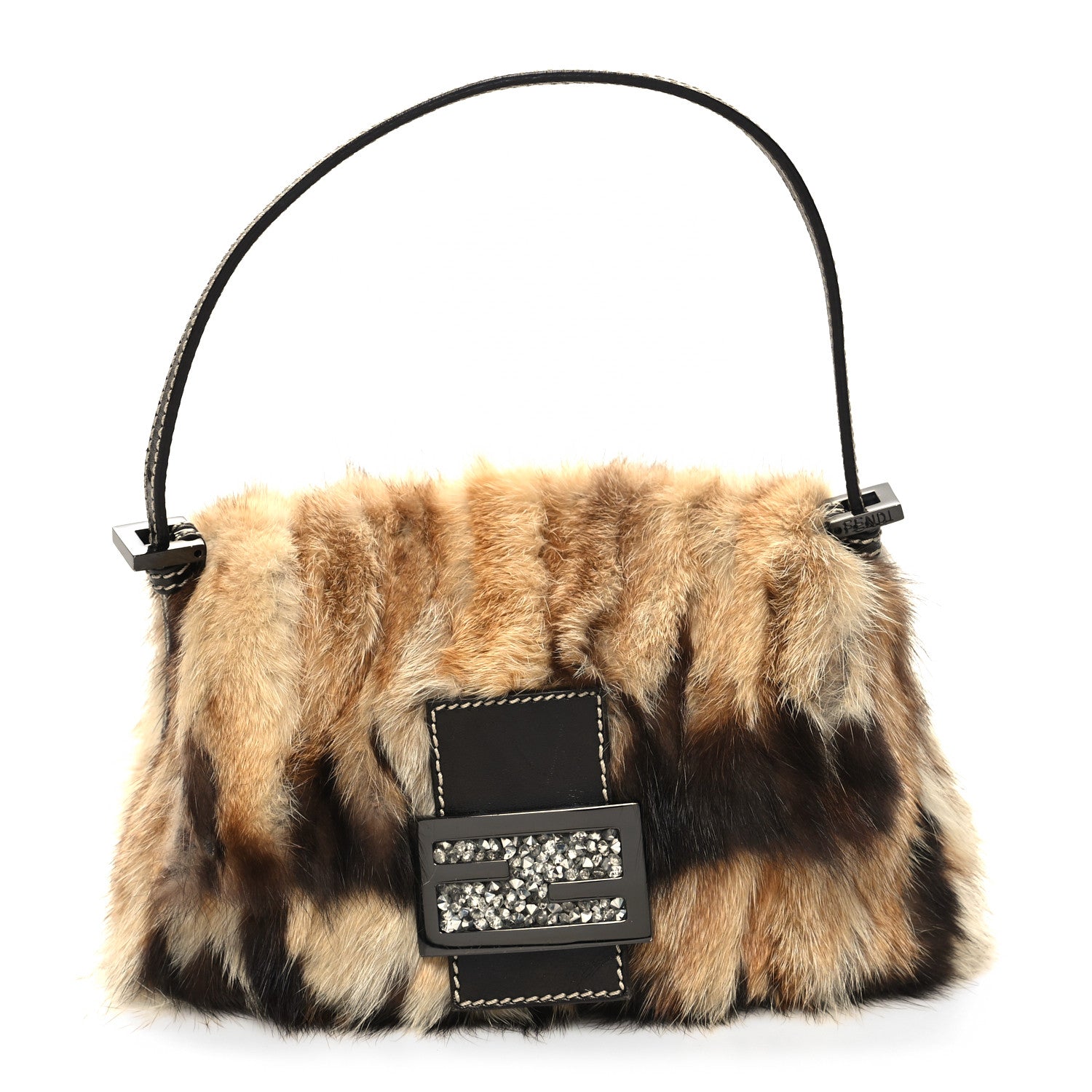Fendi Mink Fur Mini Forever Mama Baguette 1 of 9