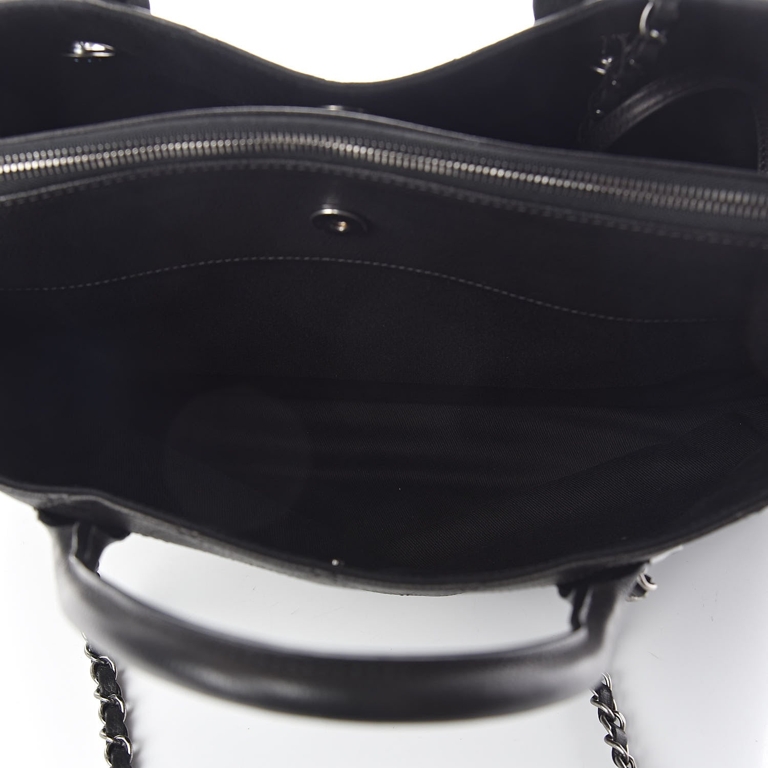 Chanel Grained Vegetal Calfskin Urban Shopping Tote Black 5 of 12