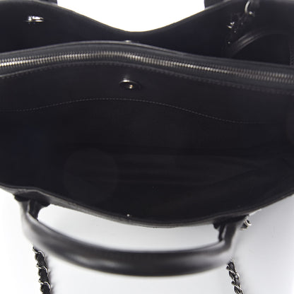 Chanel Grained Vegetal Calfskin Urban Shopping Tote Black 5 of 12