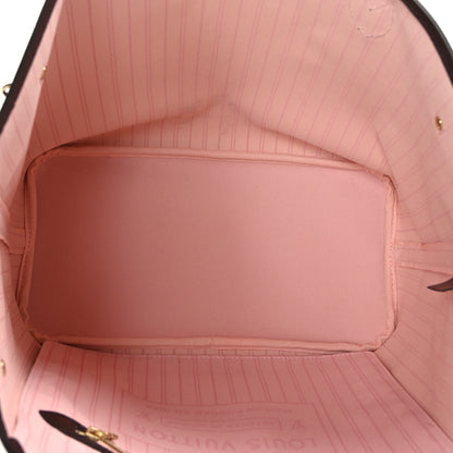 Louis Vuitton Damier Ebene Neo Neverfull MM Rose Ballerine 6 of 10