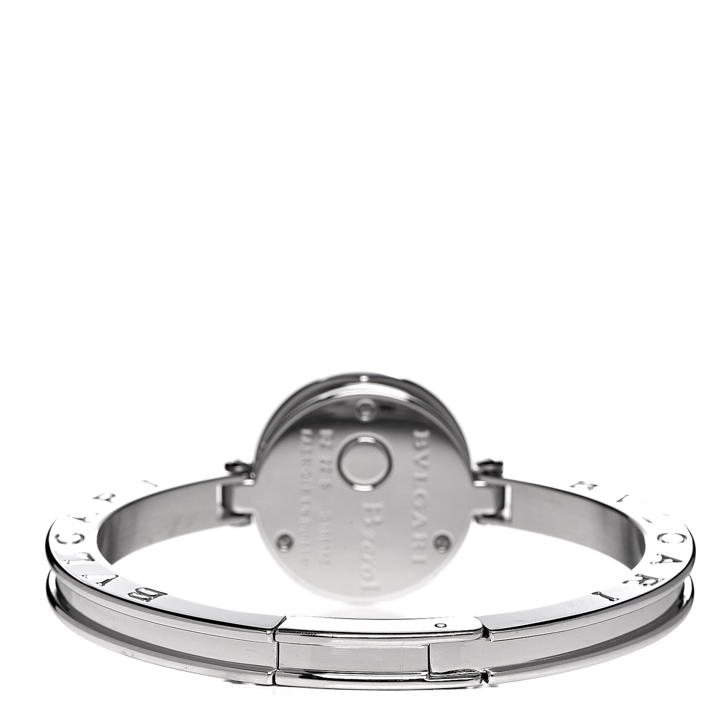 BVLGARI Stainless Steel Diamond Bezel 22mm B.Zero1 Quartz Watch